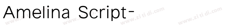 Amelina Script字体转换